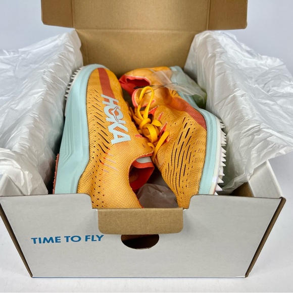 Hoka Cielo X LD Radiant Yellow Camellia Spike Track Shoes - Picture 12 of 13